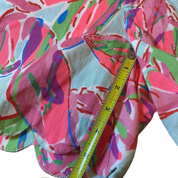Lilly Pulitzer Buttercup In The Vias Shorts Size 0 Scalloped Edge 5" Inseam - Picture 11 of 13